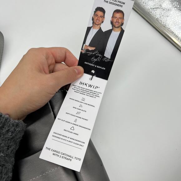 IHKWIP Cargo Catchall Tote Womens Bags Met Stone Grey - Picture 15 of 16